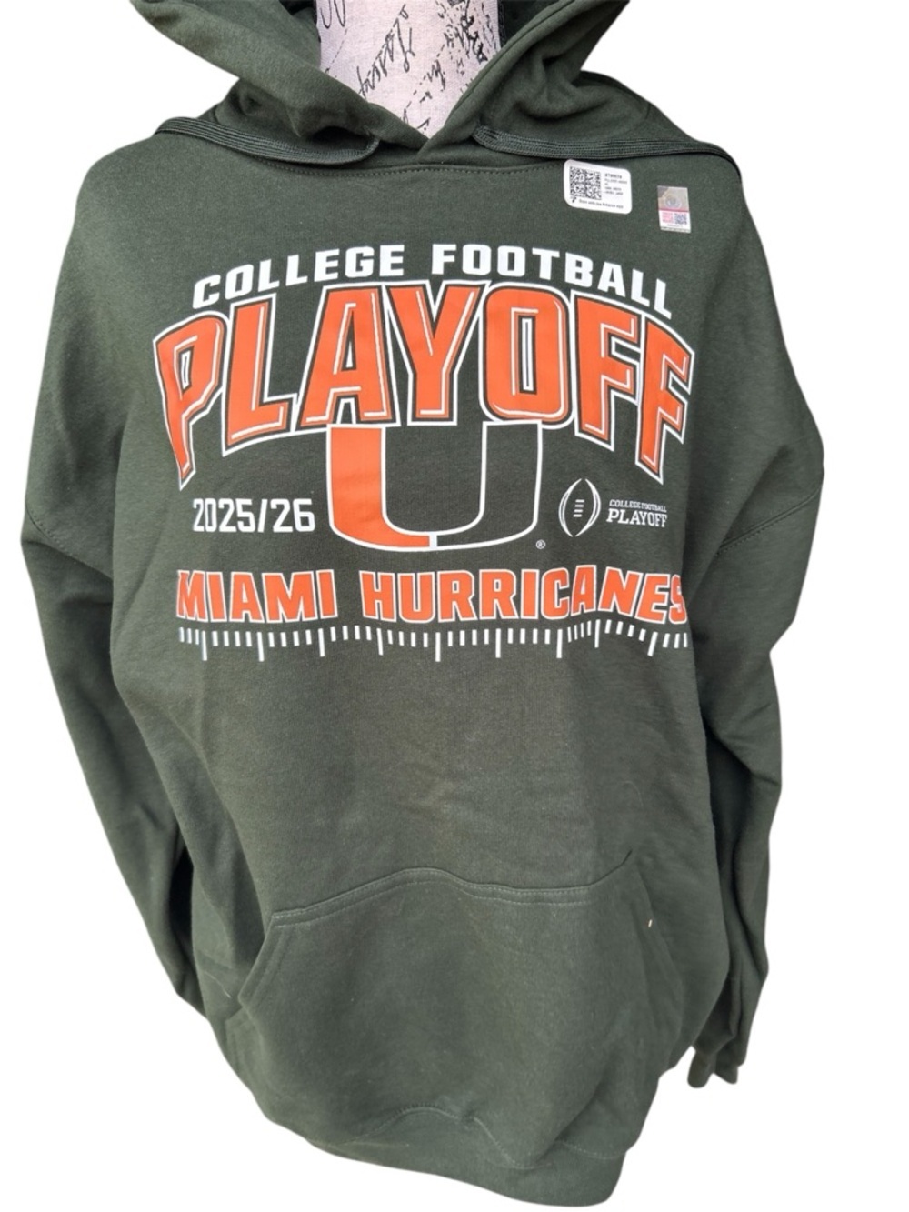 Miami Hurricanes Hoodie – College Football Playoff – Size Large - Picture 2 of 7